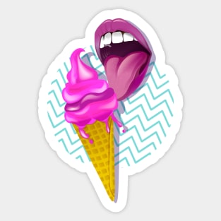 Ice cream nostalgia Sticker